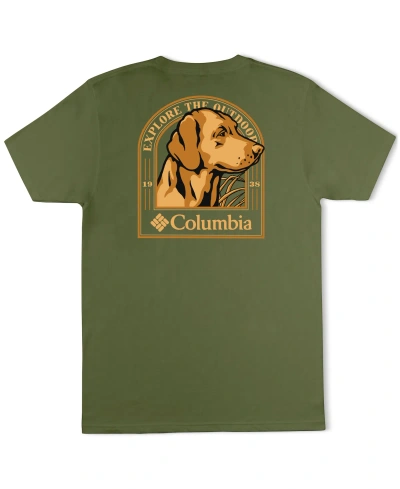 Columbia Men's Peron Dog Graphic T-shirt In Canteen