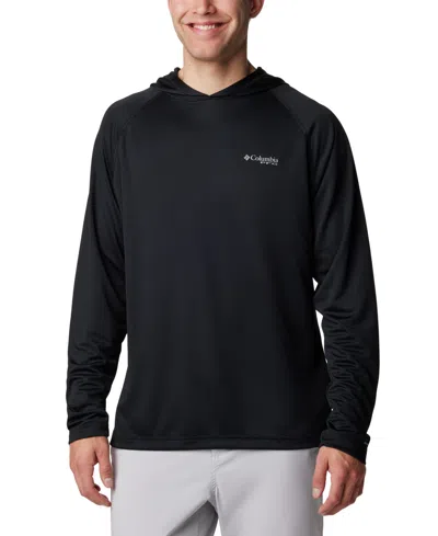 Columbia Men's Pfg Solar Stream Moisture-wicking Upf 50 Hoodie In Black