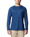 Columbia Men's Pfg Solar Stream Performance Long-sleeve Shirt In Blue