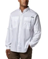 Columbia Men's Pfg Tamiami Ii Long-sleeve Shirt In White