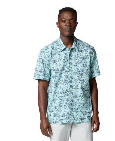 Columbia Men's Pfg Trollers Best Short Sleeve Shirt In Spray Marl