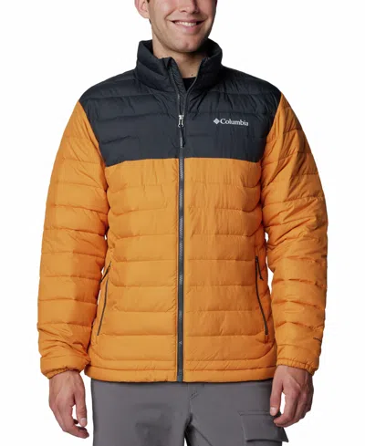 Columbia Men's Powder Lite Ii Puffer Jacket In Sunstone,shark