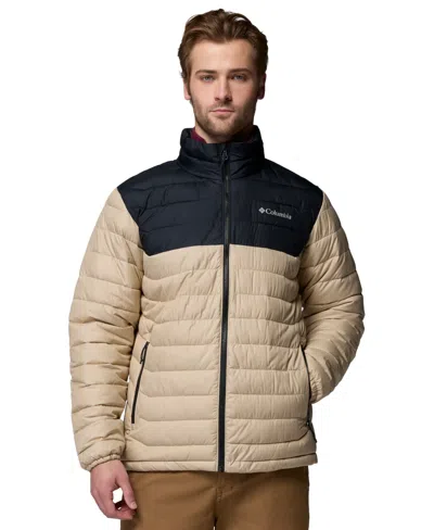 Columbia Men's Powder Lite Ii Puffer Jacket In Ancient Fossil,black