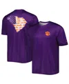Columbia Men's Purple Clemson Tigers Terminal Tackle State Omni-shade T-shirt In Purple