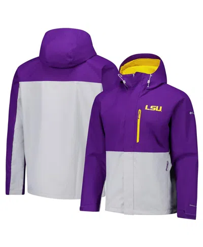 Columbia Men's Purple Lsu Tigers Field Bound Omni-tech Full-zip Jacket