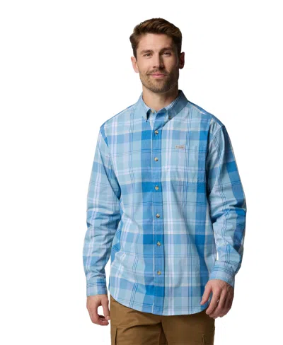 Columbia Men's Rapid Rivers Ii Long Sleeve Shirt In Ripple Blu