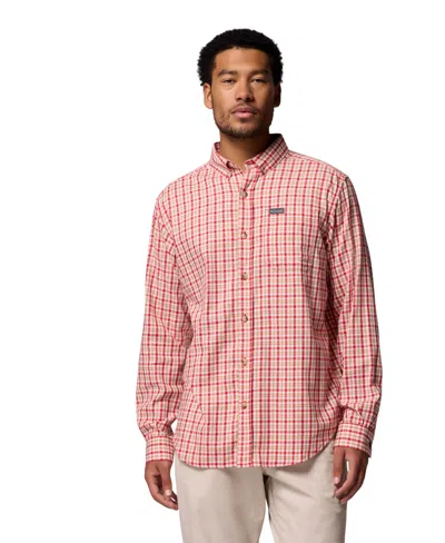 Columbia Men's Rapid Rivers Long Sleeve Shirt In Pink