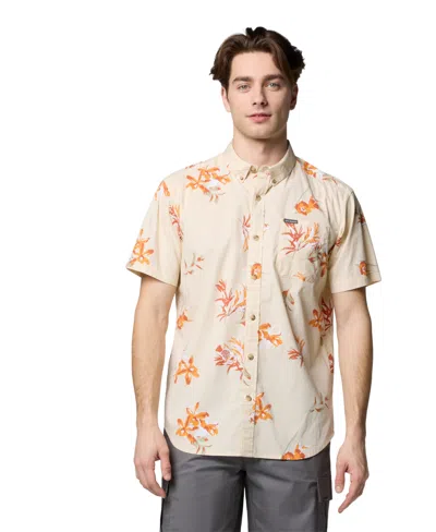 Columbia Men's Rapid Rivers Printed Short Sleeve Shirt In Neutral