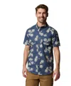 Columbia Men's Rapid Rivers Printed Short Sleeve Shirt In Blue
