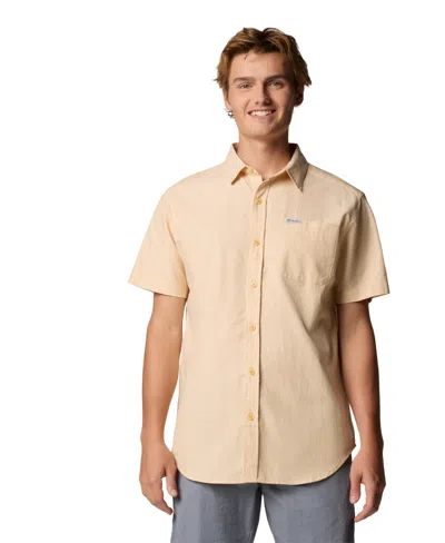 Columbia Men's Rapid Rivers Short Sleeve Shirt In Brown