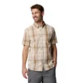Columbia Men's Rapid Rivers Short Sleeve Shirt In Fossil Mul