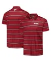 Columbia Men's Red Georgia Bulldogs Pfg Super Terminal Tackle Omni-shade Stripe Polo In Red