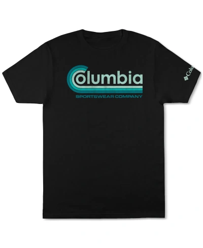 Columbia Men's Retro Sportswear Company Graphic T-shirt In Black