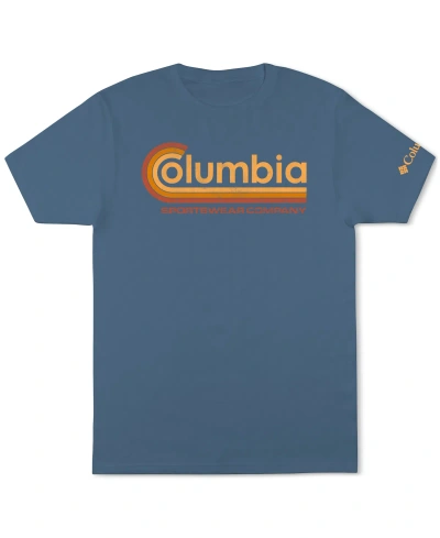 Columbia Men's Retro Sportswear Company Graphic T-shirt In Steel