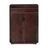 Columbia Men's Rfid Protected Front Pocket Wallet With Magnetic Money Clip In Brown
