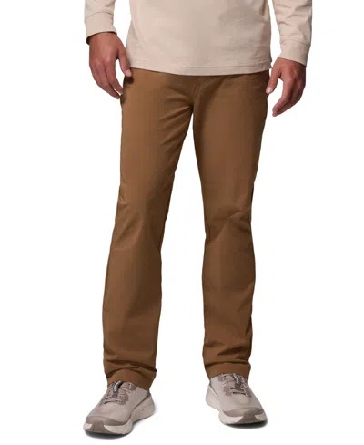 Columbia Men's Roc Five-pocket Regular-fit Pants In Brown