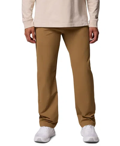 Columbia Men's Roc Tech Five Pocket Regular-fit Pants In Brown