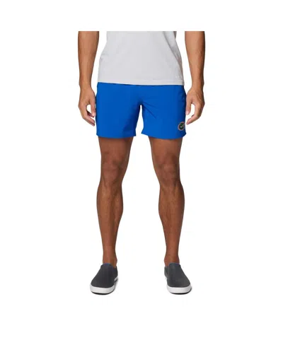 Columbia Men's Royal Florida Gators Pfg Terminal Roamer Omni-shade Stretch Shorts In Blue