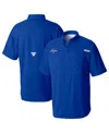 Columbia Men's Royal Los Angeles Dodgers 2024 World Series Champions Tamiami Short Sleeve Button-down Shirt In Royal