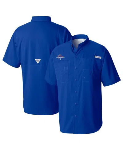 Columbia Men's Royal Los Angeles Dodgers 2024 World Series Champions Tamiami Short Sleeve Button-down Shirt