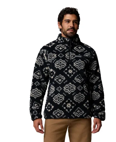 Columbia Men's Rugged Ridge High Pile Half Zip Jacket In Blue