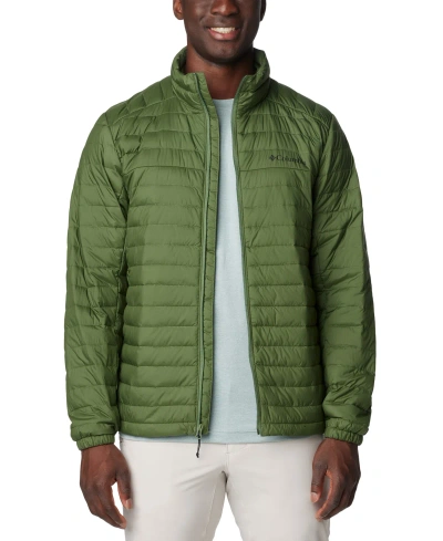 Columbia Men's Silver Falls Quilted Packable Full-zip Puffer Jacket In Canteen