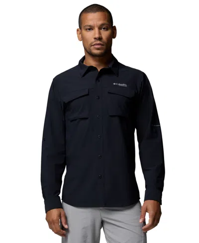 Columbia Men's Silver Ridge Elite Long-sleeve Woven Shirt In Blue