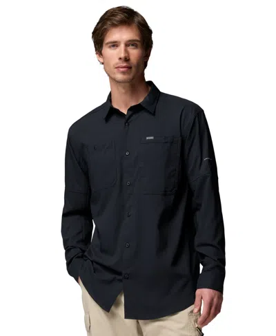 Columbia Men's Silver Ridge Utility Ii Long-sleeve Shirt In Black
