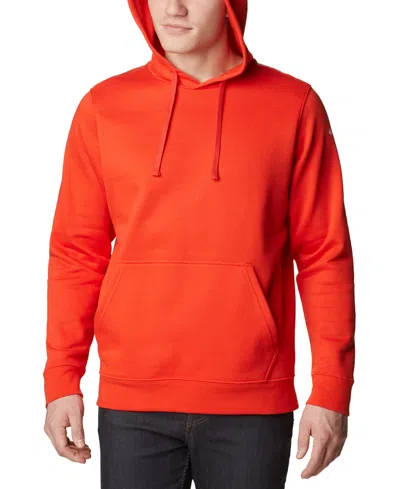 Columbia Men's Small Brand Logo Trek Hoodie In Orange