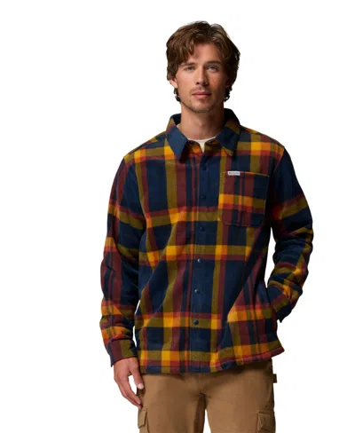 Columbia Men's Steens Mountain Ii Plaid Fleece Shirt Jacket In Multi