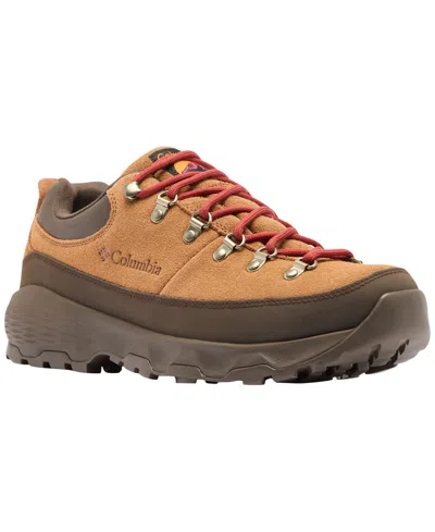 Columbia Newton Alpine Low Men's Shoes Grizzly Bear/red Oxide: 8.5 D - Medium In Brown