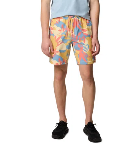 Columbia Men's Summertide Stretch Printed Shorts In Alpenglow