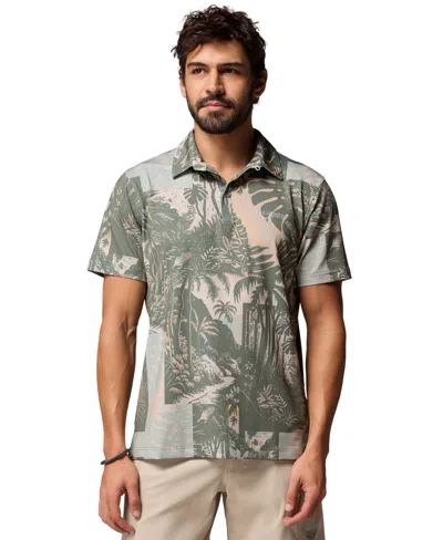Columbia Men's Super Slack Tide Ii Stretch Polo In Green