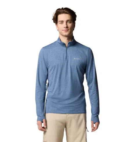 Columbia Men's Tech Trail 1/4 Zip Shirt In Dark Mount