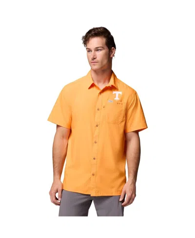 Columbia Tennessee Orange Tennessee Volunteers Slack Tide Camp Button-up Shirt