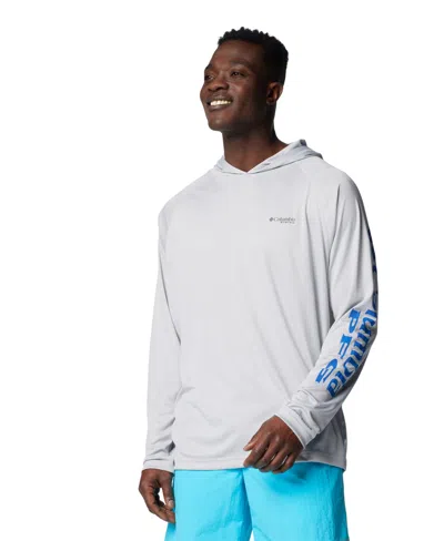 Columbia Men's Terminal Tackle Upf 50 Hoodie In White