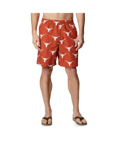 Columbia Men's Texas Orange Texas Longhorns Backcast Iii Printed Shorts