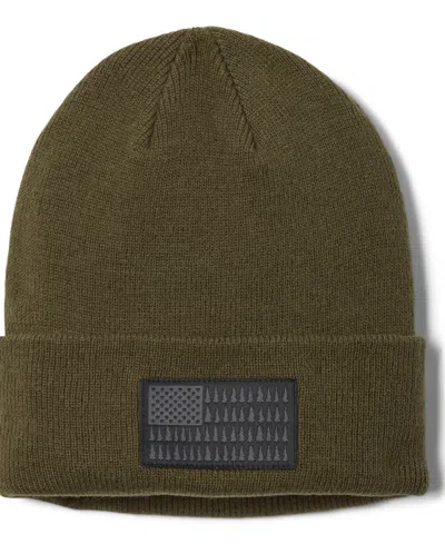 Columbia Men's Tree Flag Cuffed Beanie Hat In Green