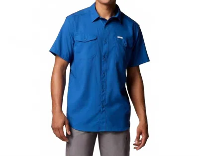 Columbia Men's Utilizer Ii Solid Short Sleeve Shirt In Mountain Blue