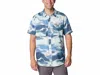 Columbia Men's Utilizer Printed Woven In Skyler Undercurrent In Blue