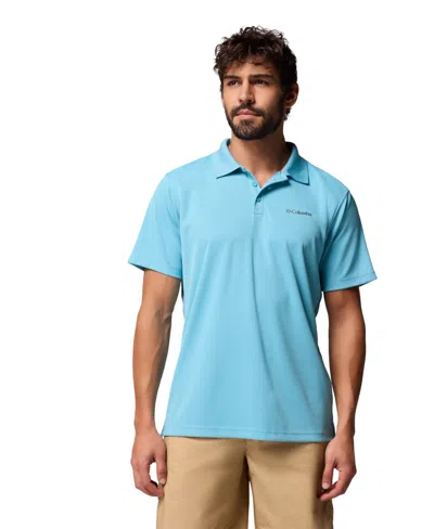 Columbia Men's Utilizer Short Sleeve Polo Shirt In Blue