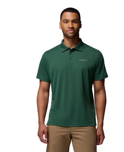 Columbia Men's Utilizer Short Sleeve Polo Shirt In Green
