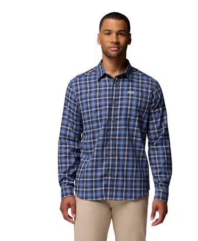 Columbia Men's Vapor Ridge Long Sleeve Shirt In Blue