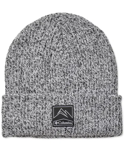 Columbia Men's Whirlibird Cuffed Beanie In Black,graphite Marled,logo