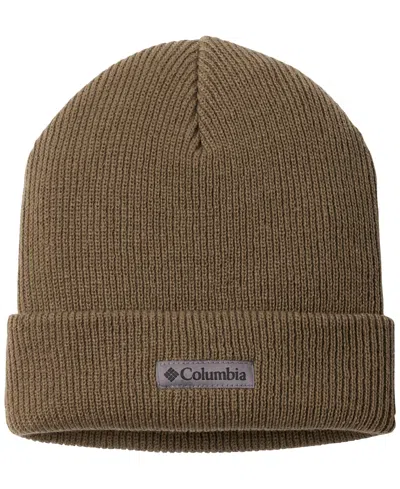 Columbia Men's Whirlibird Cuffed Beanie In Stone Green,logo