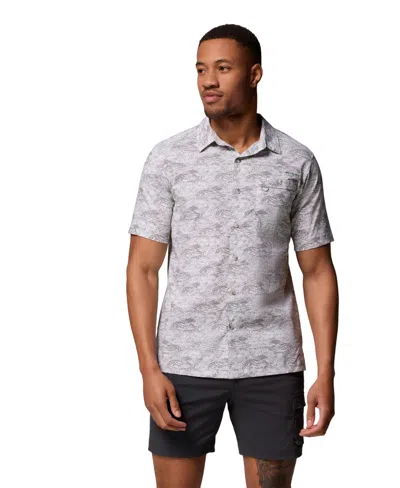 Columbia Men's Wild Cast Camp Shirt In Gray