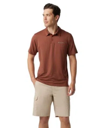 Columbia Mens  Carter Crest Polo With Comfort Stretch Cargo Shorts In Shark