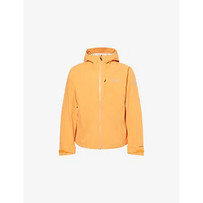 Columbia Mens Koi Orange Ampli-dry Logo-print Shell Jacket Xxl