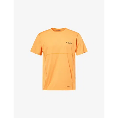 Columbia Mens Koi Orange River Pro Logo-print Woven T-shirt