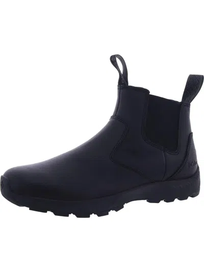 Columbia Mens Leather Stretch Chelsea Boots In Black